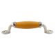 Mustard Small Ceramic Silver Door Handles